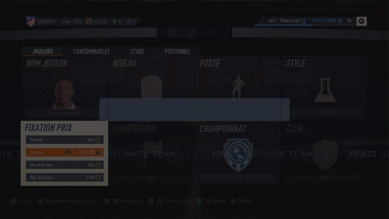 Tech 59 achat Revente facile FIFA 23 Ultimate team!