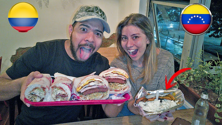 Colombiana Prueba COMIDA Venezolana por PRIMERA vez / Hamburguesa / Cachapa / Pepito / Arepa