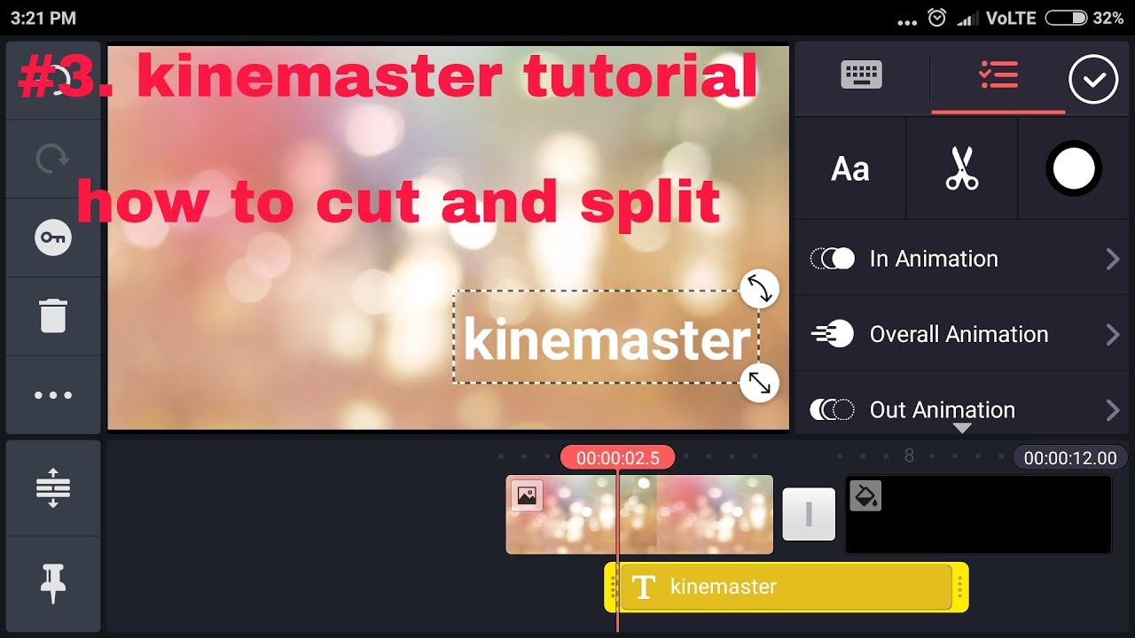 How to cut and split video on kinemaster in hindi | #3 - YouTube