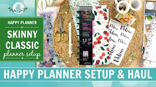 Skinny Classic Planner Setup & Haul | Happy Planner & Washi Tape Shop