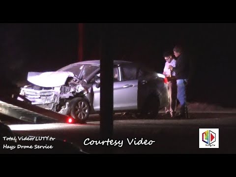 Injury Crash at 41st and Highway 183 Bypass, Hays, KS 1.31.21