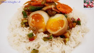 TRỨNG GÀ NGÂM NƯỚC TƯƠNG HÀN QUỐC - Cách luộc Trứng Lòng Đào - Mayak eggs by Vanh Khuyen