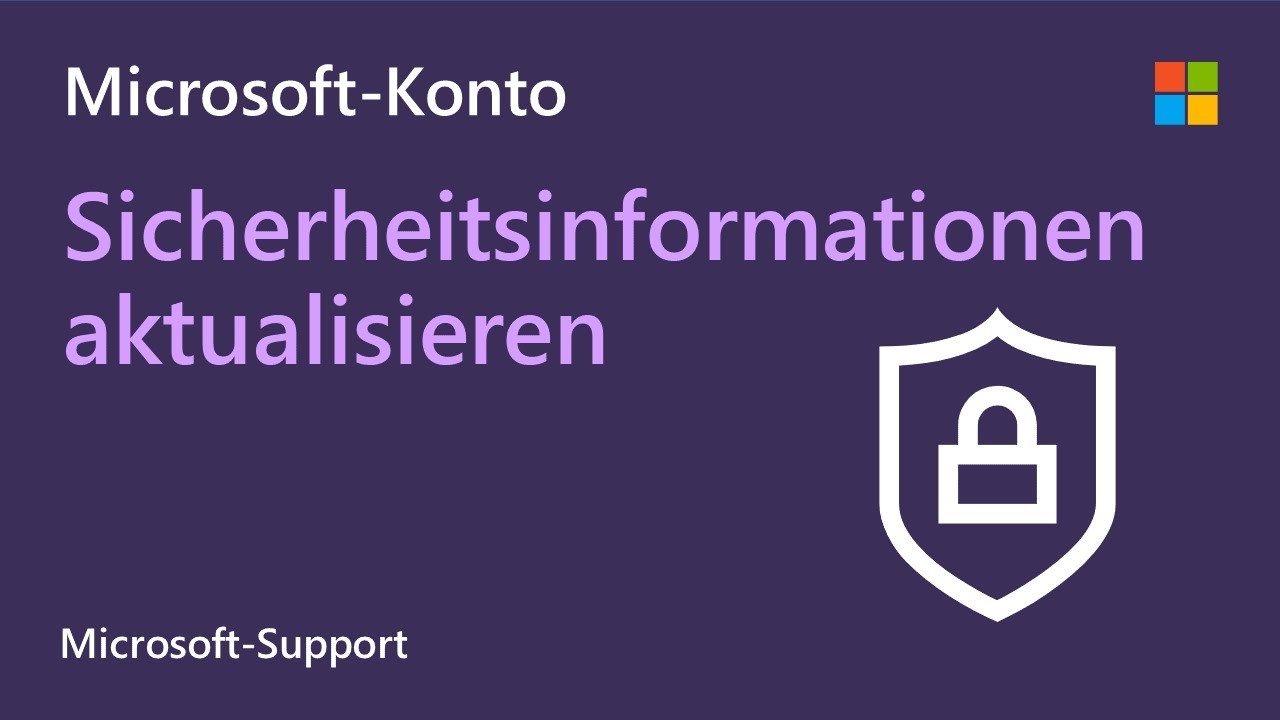 New So aktualisierst du die Sicherheitsinformationen deines Microsoft-Kontos | Microsoft