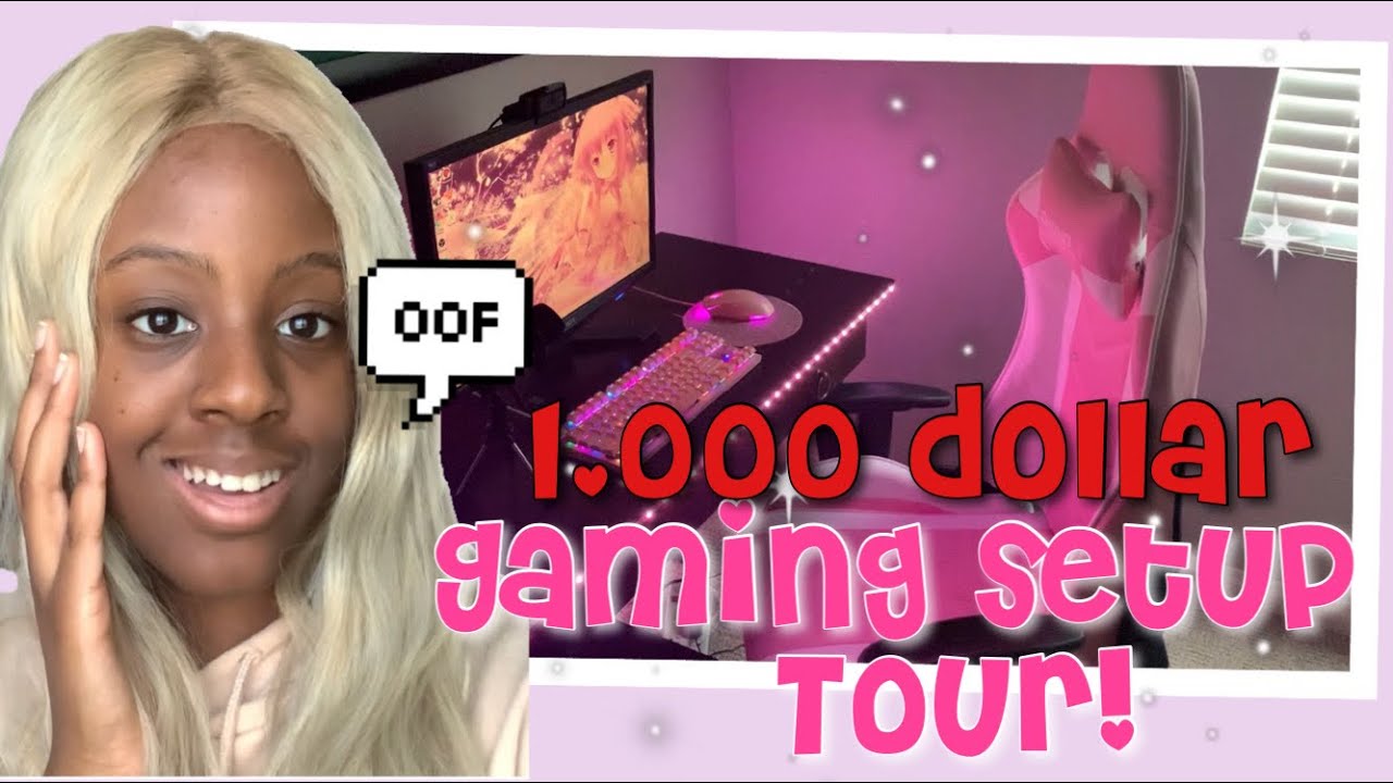 I PAID 1,000 DOLLARS ON MY GAMING SETUP...Gaming Setup Tour and Vlog