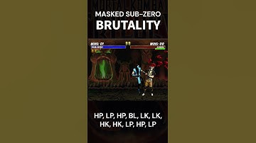 MASKED SUB-ZERO BRUTALITY MK Trilogy #shorts #mortalkombat #subzero #brutalitymk