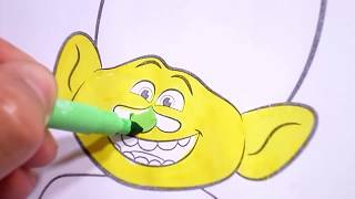 TROLLS Coloring Guy Diamond Coloring Pages for Kids