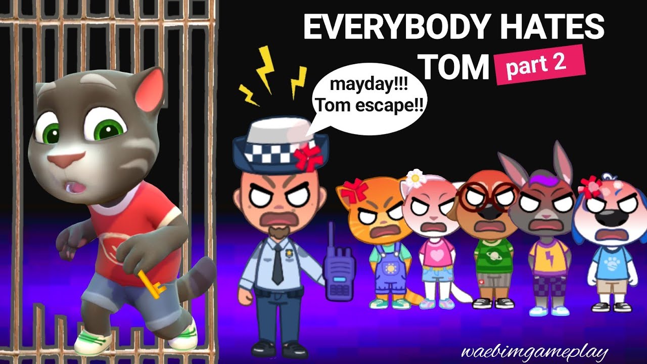 My Talking Tom Friends World - EVERYBODY HATES TOM part 2 - TOM ESCAPE