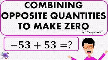 THE NUMBER LINE | COMBINING OPPOSITE QUANTITIES TO MAKE ZERO