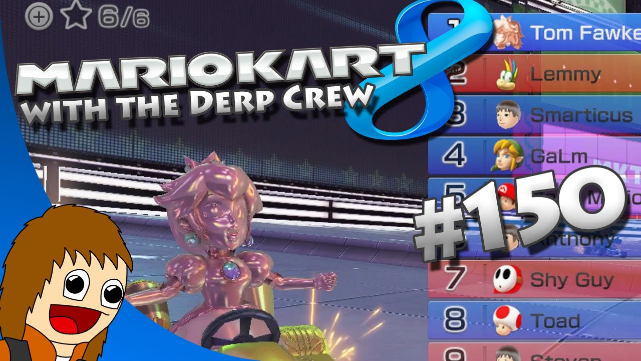 HIccup: Mario Kart 8 - Part 150 (w/ The Derp Crew) - YouTube