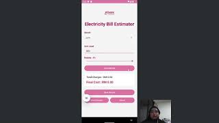 Electricity Bill Estimator App Demo ICT602 Individual Assignment  screenshot 2