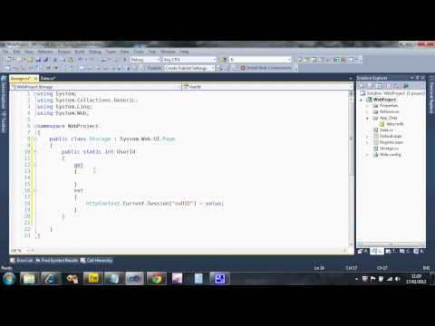Creating a Storage class to hold data that persists across webpages