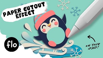 Easy Paper Cutout Drawing Tutorial for PROCREATE