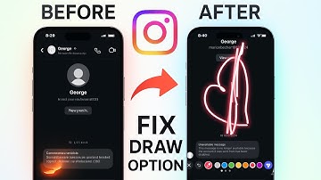 Fix Instagram Chat Draw Option Not Showing | Doodle Tool Missing in Instagram (Android & iOS)