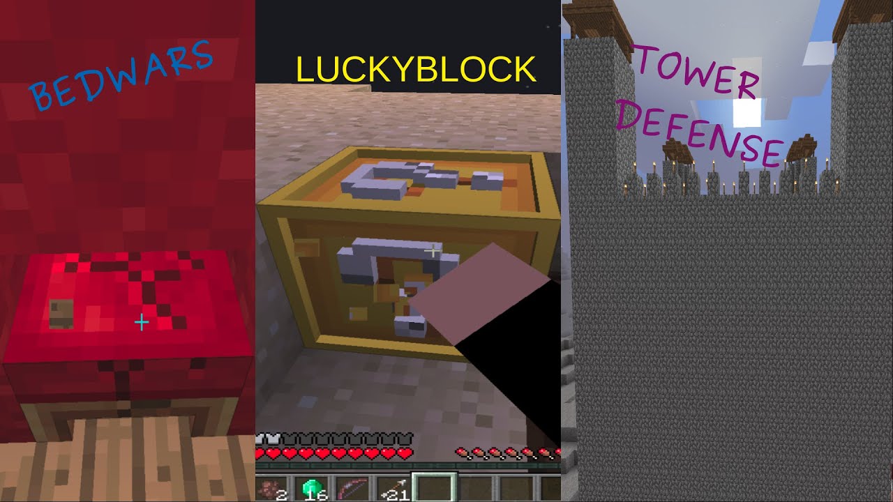 Minecraft Hypixel and Cubecraft with Fruitchewx1