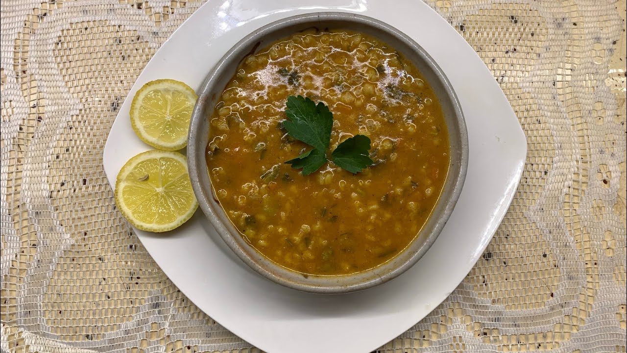 شىوربه القمح الايرانيه /اوشوربه الحنطه