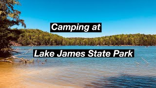 Camping at Lake James State Park