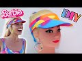 100% DIY Barbie The Movie Neon Visor Cap