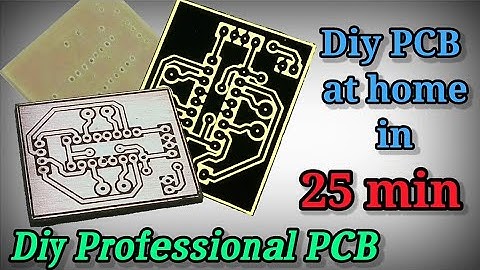 MAKE PROFESSIONAL (PCB) PRINTED CIRCUIT BOARD AT HOME || PCB ETCHING WITHOUT FERRIC CHLORIDE ||