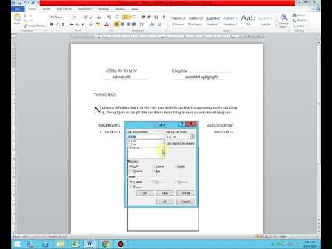#13 WORD, BÀI 6, CÁCH SỬ DỤNG TAB CƠ BẢN 1
