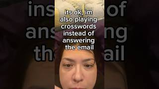 avoiding emails by playing crossword master