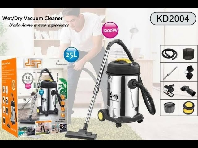 DSP Vacuum Cleaner Wet/Dry 25l Capacity - Kd2004 - 1200w
