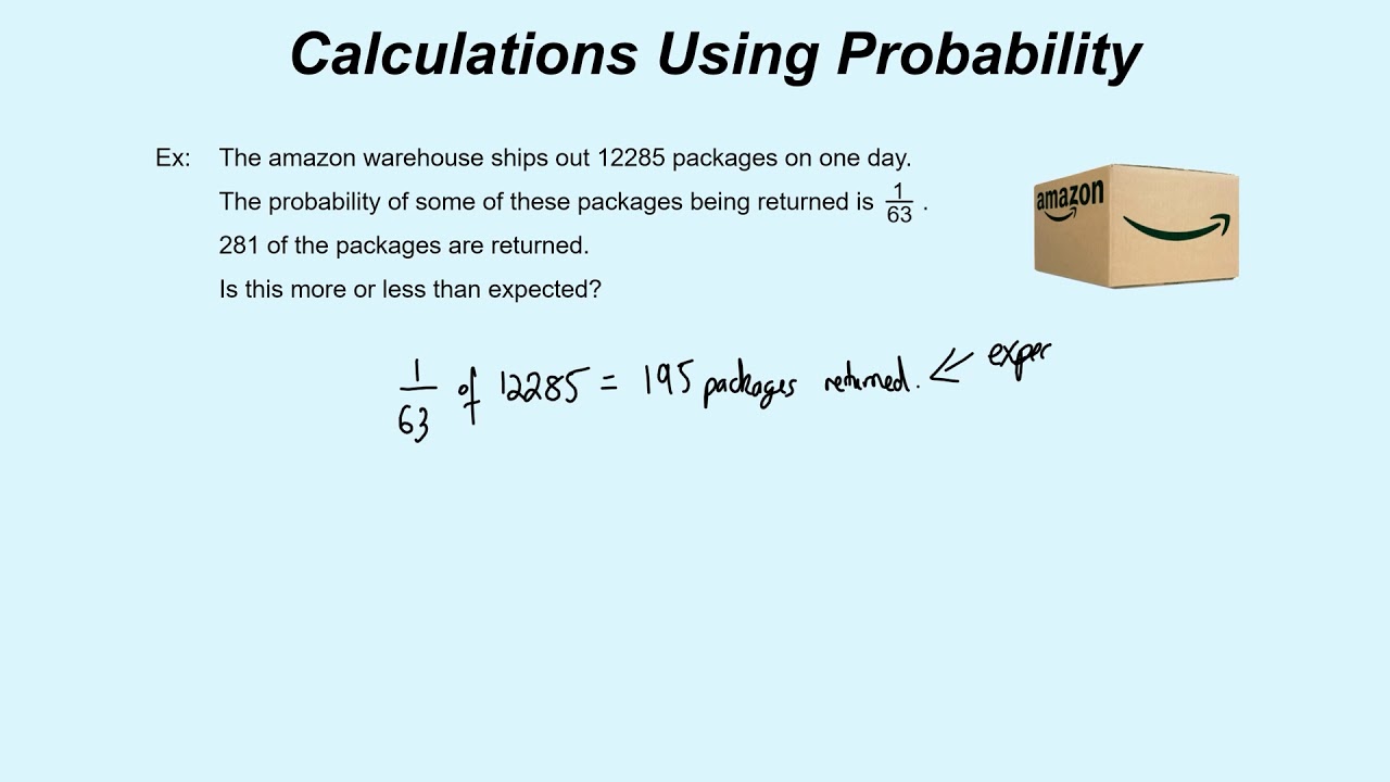 computing probabilities -- example 1 - youtube Images... Probability Calculations - YouTube