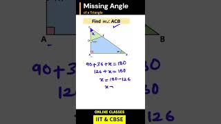 How to Find Missing Angles in Triangles | Maths Tricks & Examples #maths #cbse #education