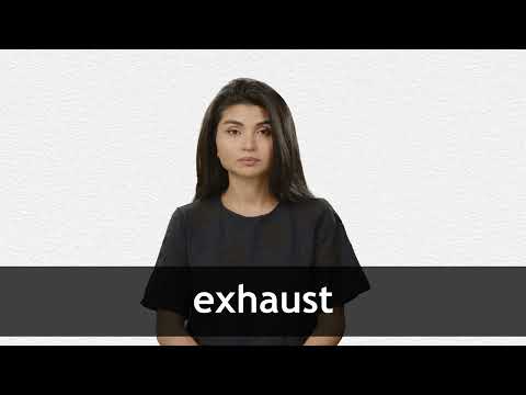 Exhaust Meaning In English Oxford