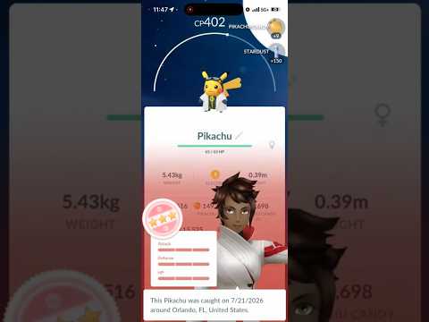 💯WOW! RARE 100 IV PROFESSOR WILLOW PIKACHU CAUGHT IN POKEMON GO!!!💯 #shorts #pokemon