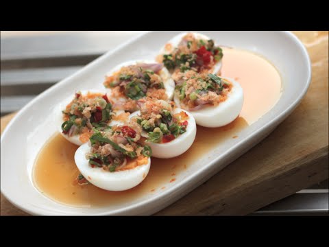 Spicy Thai Egg Salad Recipe  - Hot Thai Kitchen!