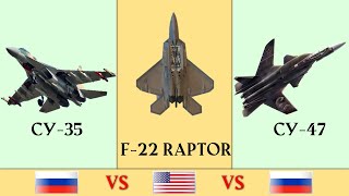 Su 35 vs F 22 Raptor vs Su 47 | Су 35 vs F 22 Raptor vs Су 47 Сравнение