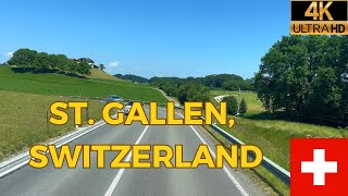 Driving in Switzerland ST. GALLEN aesthetic drive
