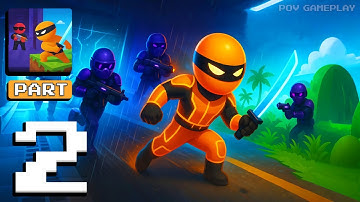 Stealth Master - Gameplay Walkthrough Part 2 - Shadow Blade Silent Run (iOS, Android)