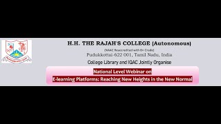 National Webinar on E-learning Platforms: Reaching New Heights in the New Normal