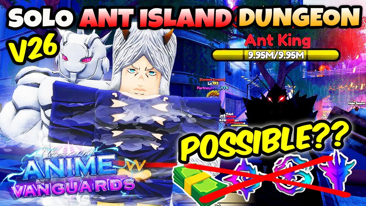 Can NEWSMAN Solo Ant Island Dungeon Raid?! | Anime Vanguards