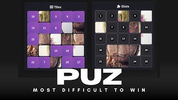 puZ : A Difficult Puzzle Game with JavaScript | Image Memory Game from Scratch! 🧠🔥