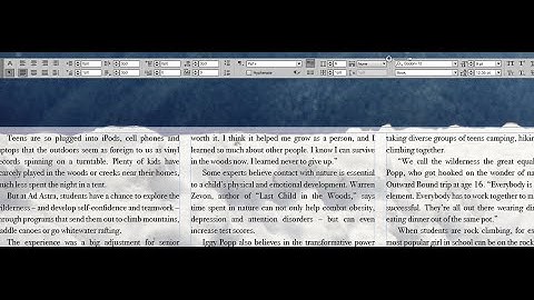 Creating Columns in InDesign