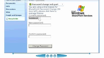 SharePoint Password Change Demo