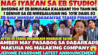 Nag - Iyakan Sa Studio😭Bossing Ngbigay Ng 101K Sa 1 Senior Dahil D2😱 Eb Holy Monday Iyakan Pinakita Na