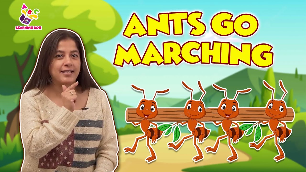 The Ants Go Marching | Anthill | Body Parts of the Ant | Nursery Rhymes | Preschool | Learning Box