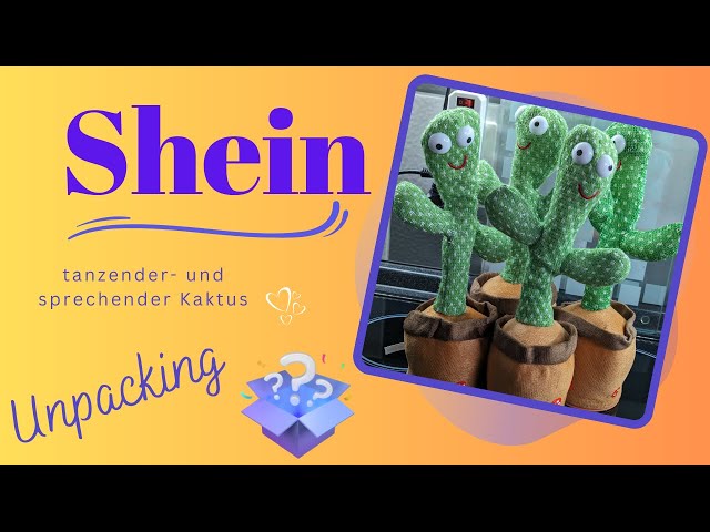 Unboxing Shein tanzender und sprechender Kaktus 