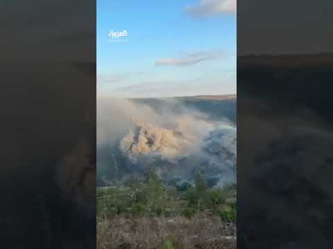 انهيار مبنى في الضاحية الجنوبية لبيروت إثر استهداف خلال الحرب