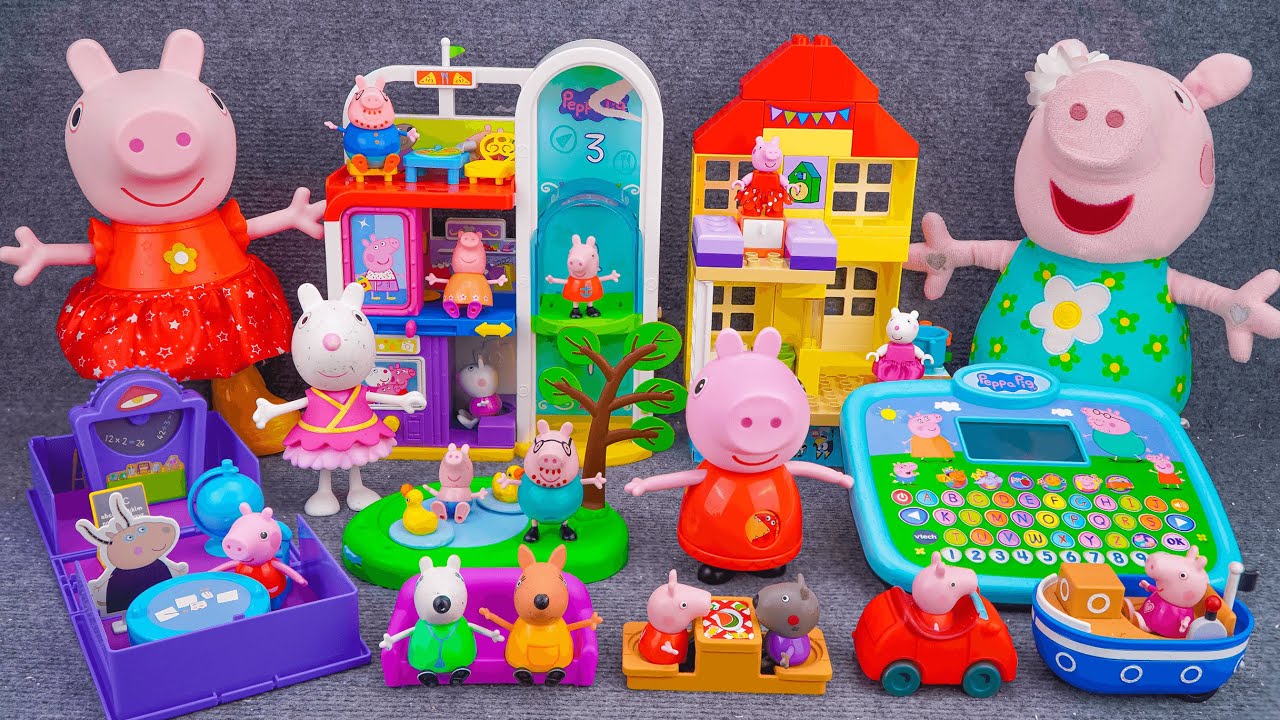 100 Minutes Satisfying with Unboxing Cute Peppa Pig Shopping Mall Playset | Peppa Pig ASMR