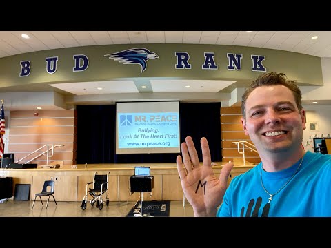 Mr. Peace Visits Bud Rank Elementary School in Clovis, California