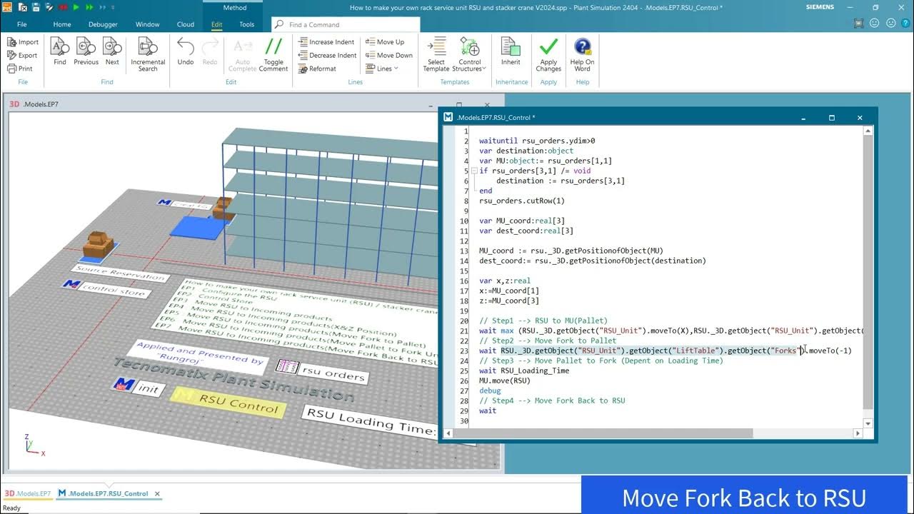 How to make your own rack service unit RSU stacker crane EP7 Move