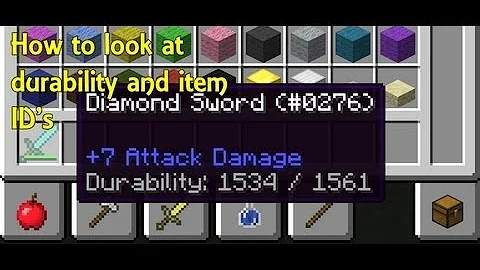 How do you find item IDs in Minecraft?
