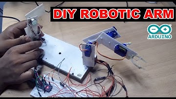 HOW TO MAKE ROBOTIC ARM | SERVO ROBOTIC ARM USING ARDUINO