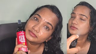 Organic Netra Rose Water With Vit C  Toner | Genuine Review | Malayalam | How to use it