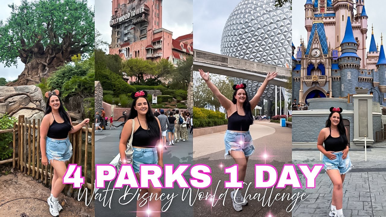 4 ПАРКА ЗА 1 ДЕНЬ | Величайший одиночный челлендж в Walt Disney World 💗🐭✨