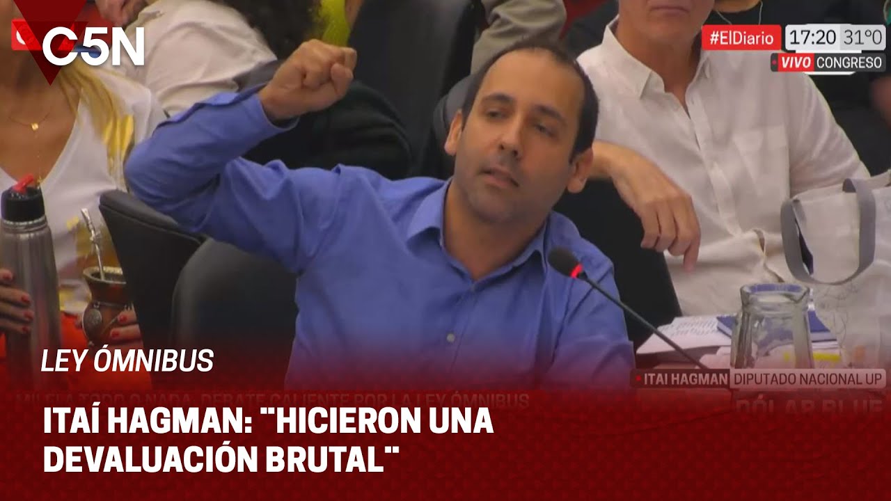 DEBATE por la LEY ÓMNIBUS en DIPUTADOS: la palabra de ITAÍ HAGMAN - YouTube
